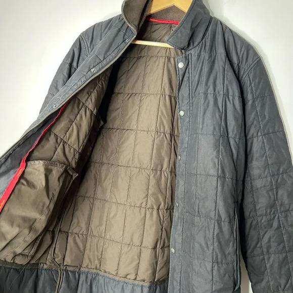 Cole Haan Country Black Quilted Puffer Jacket Men’s Small Outdoors Barn Coat - Picture 3 of 10